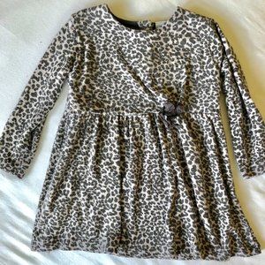 Zara Kids Leopard Print Knit Dress